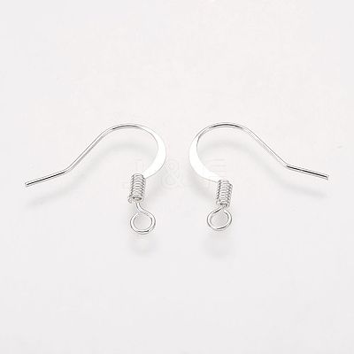 Brass French Earring Hooks X-KK-Q366-S-NF-1