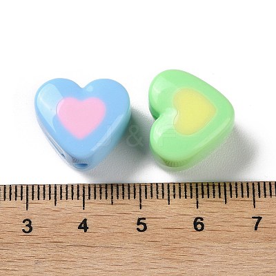Two Tone Opaque Acrylic Beads SACR-I005-10C-1