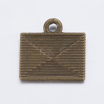 Tibetan Style Alloy Mail Charms LS-EA10712Y-AB-1