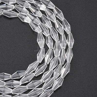 Glass Beads Strands X-GLAA-R026-8x4mm-15-1