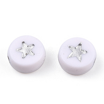 Opaque Acrylic Beads PACR-N006-006A-01B-1