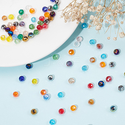 1008Pcs 24 Colors Electroplate Glass Beads Strands EGLA-HY0001-06-1