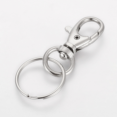Iron Swivel Clasps HJEW-H018-P-1