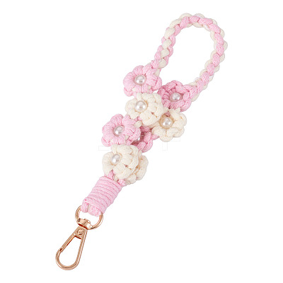 Hand-woven Flower Pendant Decorations KEYC-TAC0009-02KCG-01-1