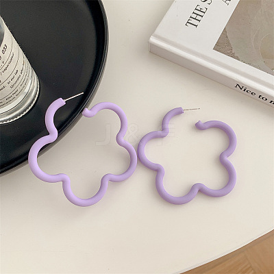 Acrylic Stud Earrings for Girls WG49414-01-1