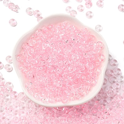3/0 Baking Paint Transparent Colours Glass Round Seed Beads SEED-L011-13A-10-1