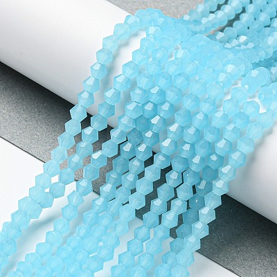 Imitation Jade Glass Beads Strands LS-GLAA-F029-J4mm-03-1