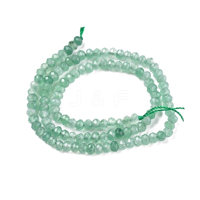 Dyed Natural Malaysia Jade Rondelle Beads Strands X-G-E316-2x4mm-40-1