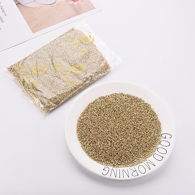 Plated Glass Cylinder Beads SEED-S047-E-005-1