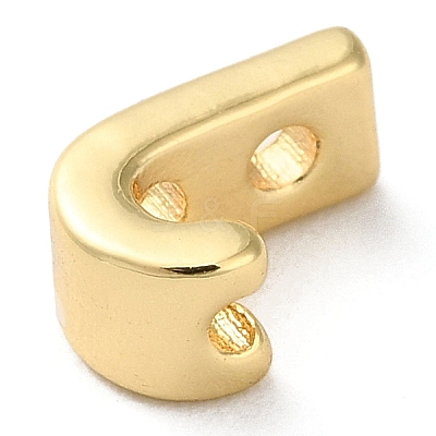 Rack Plating Brass Slide Charms KK-M254-15G-J-1