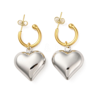 Non-Tarnish 304 Stainless Steel Pendant Earrings EJEW-R160-03P-1