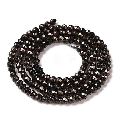 Electroplate Glass Beads Strands GLAA-H021-01B-FP06-1