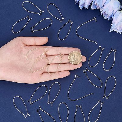 200Pcs Brass Hoop Earrings KK-NB0002-44-1