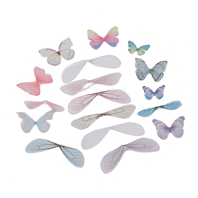 Organza Craft Butterfly & Wings DIY-XCP0002-38-1