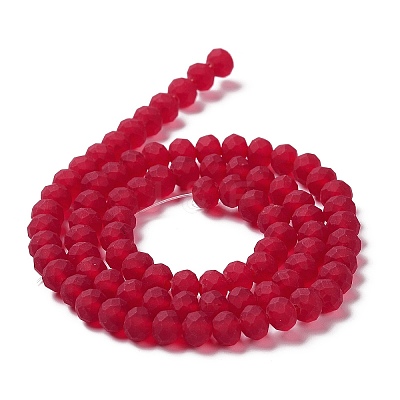 Transparent Glass Beads Strands EGLA-A034-T8mm-MD07-1