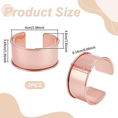 2Pcs Alloy Grooved Bangles BJEW-UN0001-90-1
