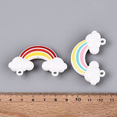 Opaque Acrylic Enamel Big Pendants OACR-N162-03-1