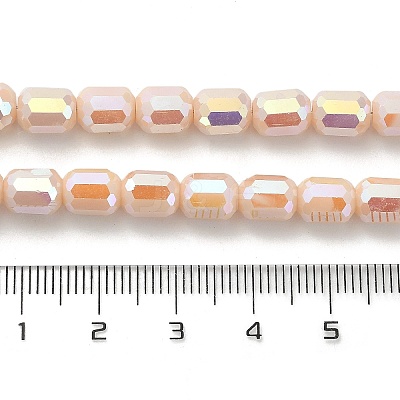 Electroplate Glass Beads Strands EGLA-D030-06B-1