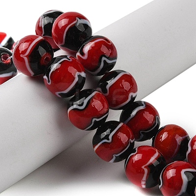 Handmade Lampwork Beads Strands LAMP-P062-02A-1