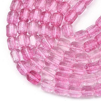 Transparent Glass Beads Strands GL-A001-01A-04-1