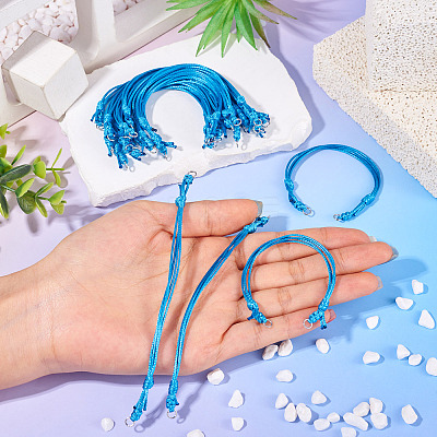 20Pcs Adjustable Korean Waxed Polyester Cord Bracelet Making BJEW-TAC0051-10-1