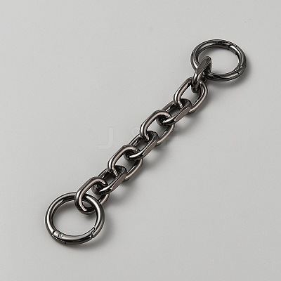 Alloy Cable Chain Bag Extension Chains PURS-WH0008-25B-1
