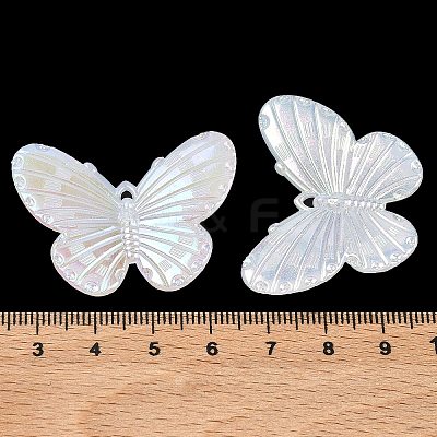 Acrylic Imitation Shell Pendants OACR-P039-05A-1