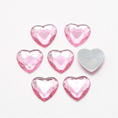 Acrylic Rhinestone Flat Back Cabochons GACR-Q009-25x25-07-1