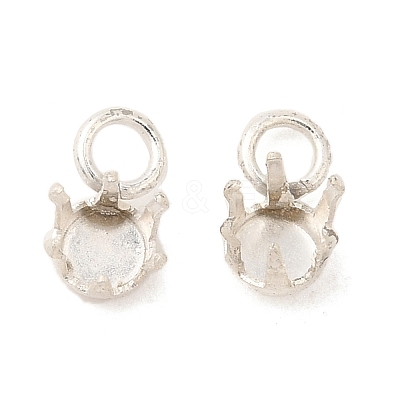 Ion Plating(IP) 304 Stainless Steel Charms Rhinestone Claw Settings X-STAS-U025-02A-S-1