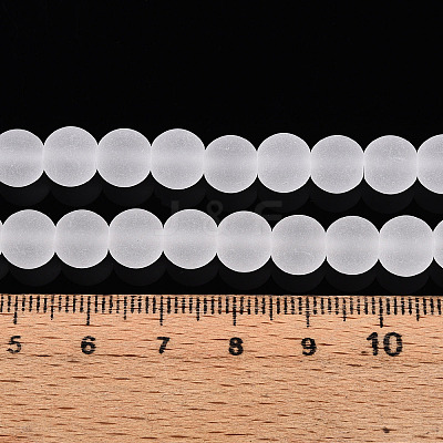 Transparent Glass Beads Strands GLAA-T032-T8mm-MD13-1