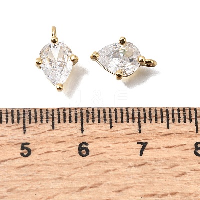 Brass Micro Pave Cubic Zirconia Pendants KK-C255-15A-01-1