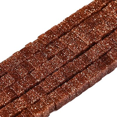 Synthetic Goldstone Beads Strands G-N342-75-1