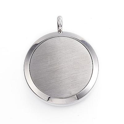 316 Surgical Stainless Steel Diffuser Locket Pendants STAS-P102-083G-1