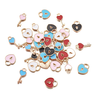 Alloy Enamel Pendants ENAM-TA0002-22-1