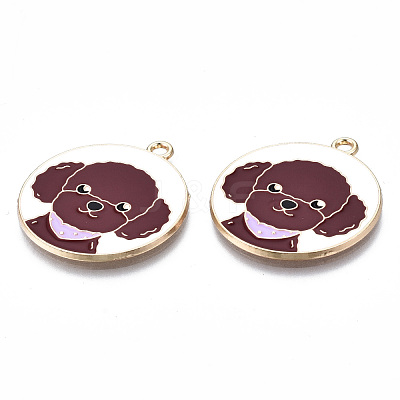 Eco-Friendly Alloy Enamel Pendants X-ENAM-Q437-054B-NR-1