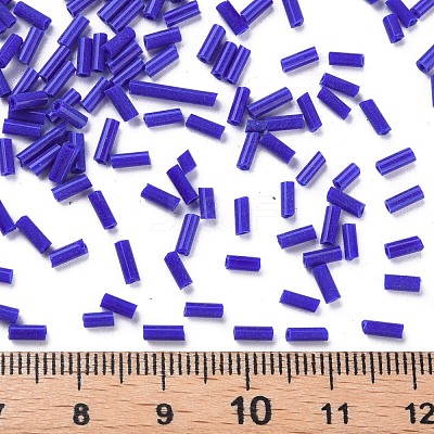 Opaque Colours Glass Bugle Beads SEED-N005-001-B02-1