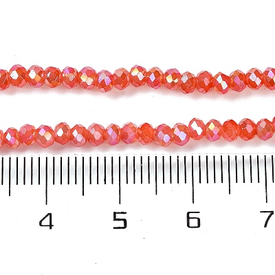 Baking Electroplate Glass Beads Strands DGLA-A039-J4mm-BM-1