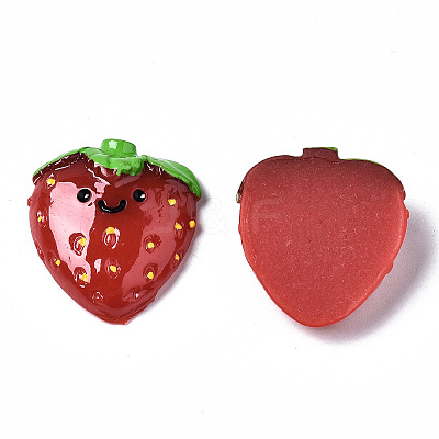 Spray Painted Resin Cabochons CRES-Q215-012-1