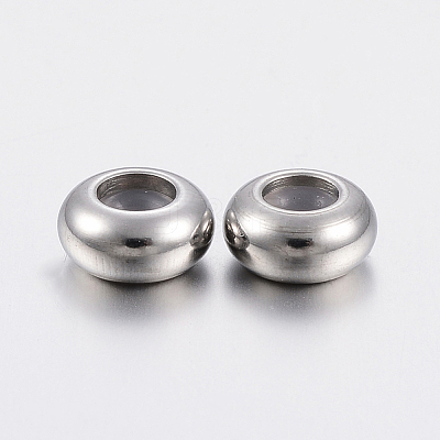 202 Stainless Steel Beads X-STAS-F148-6mm-07P-1