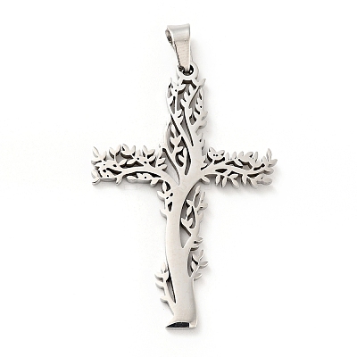Non-Tarnish 201 Stainless Steel Pendants X-STAS-E015-13P-1