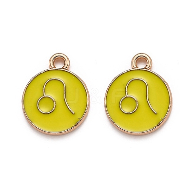 Alloy Enamel Pendants ENAM-S124-01B-14G-1