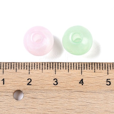 Plating Opaque Acrylic Beads MACR-K361-08-1