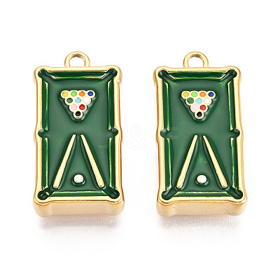 304 Stainless Steel Enamel Pendants X1-STAS-T068-01-1