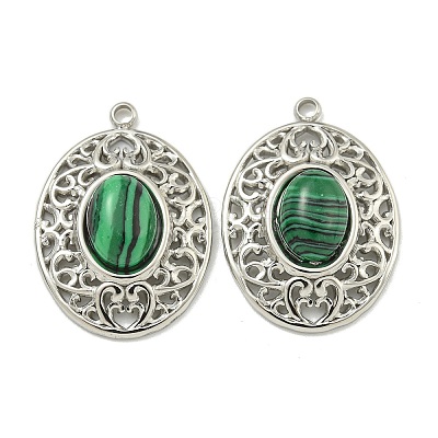 304 Stainless Steel Pendants STAS-L012-359D-P-1