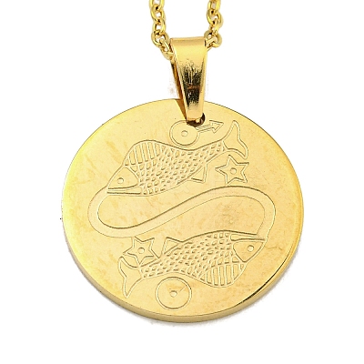 Constellation Pendant Necklaces NJEW-S422-04G-12-1