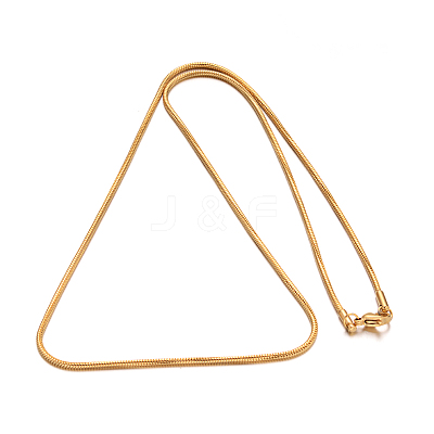 PVD Vacuum Plating 304 Stainless Steel Snake Chain Necklaces NJEW-M151-11G-1