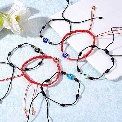Adjustable Nylon Threads Braided Bead Bracelets BJEW-SZ0001-52-1