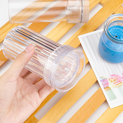 2 Pcs 2 Styles Plastic Candle Molds AJEW-OC0002-11-1