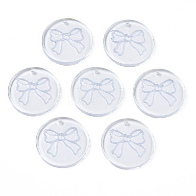 Transparent Resin Pendants RESI-N030-006D-1