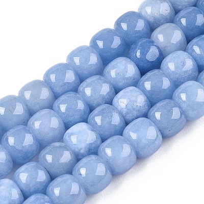 Dyed Natural White Jade Beads Strands G-T138-S12-1